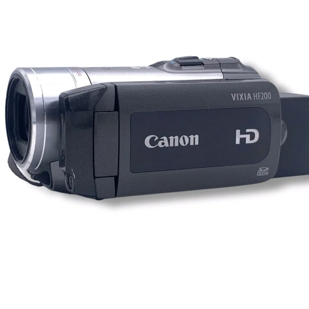 Canon VIXIA HF R200 Full HD 1080p AVCHD Camcorder Turns On NO SCREEN New Battery